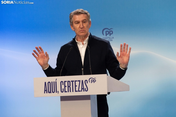 Alberto Núñez Feijóo en El Burgo de Osma