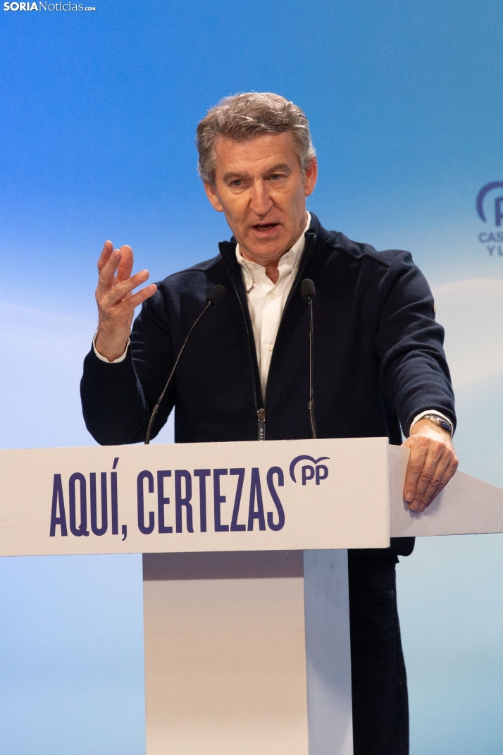 Alberto Núñez Feijóo en El Burgo de Osma