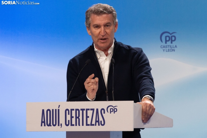 Alberto Núñez Feijóo en El Burgo de Osma