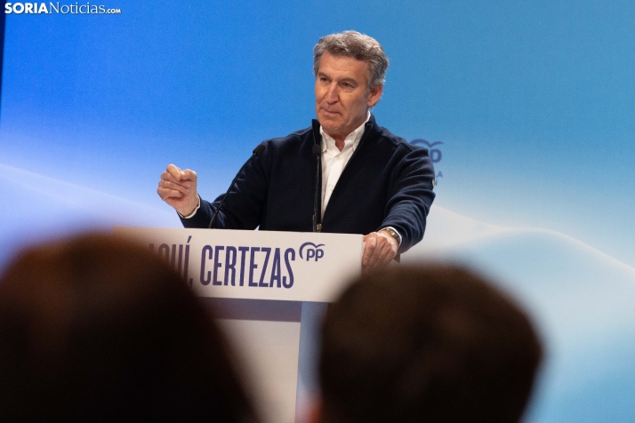 Alberto Núñez Feijóo en El Burgo de Osma