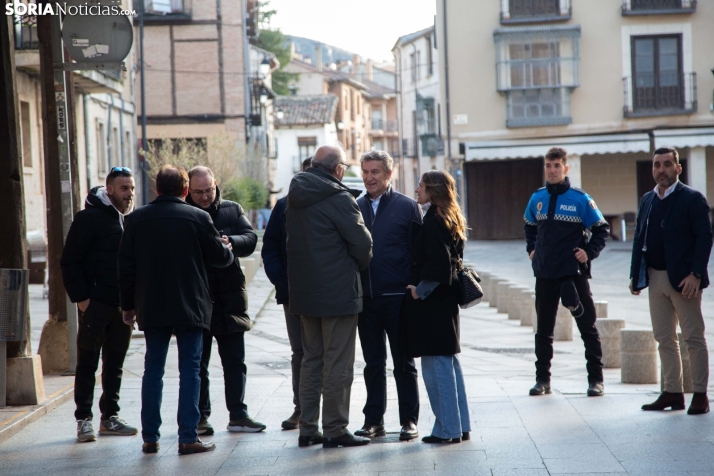 Alberto Núñez Feijóo en El Burgo de Osma