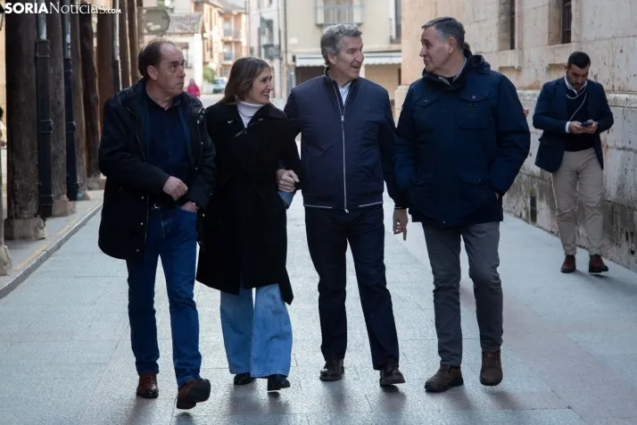Alberto Núñez Feijóo en El Burgo de Osma