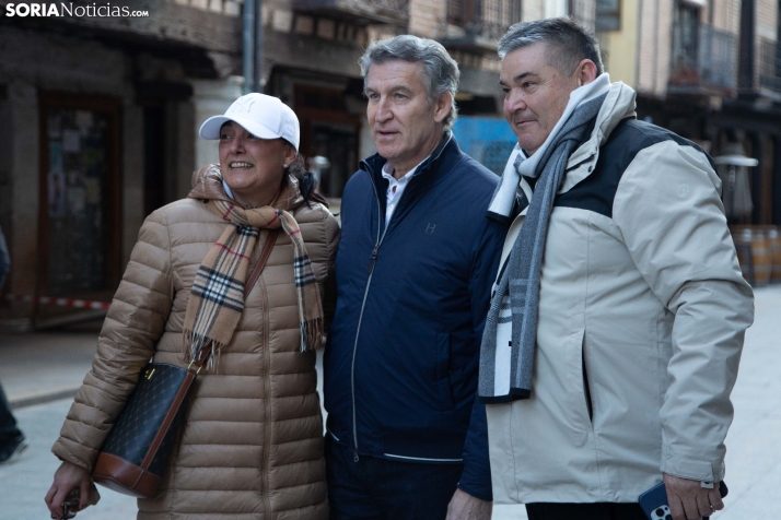 Alberto Núñez Feijóo en El Burgo de Osma