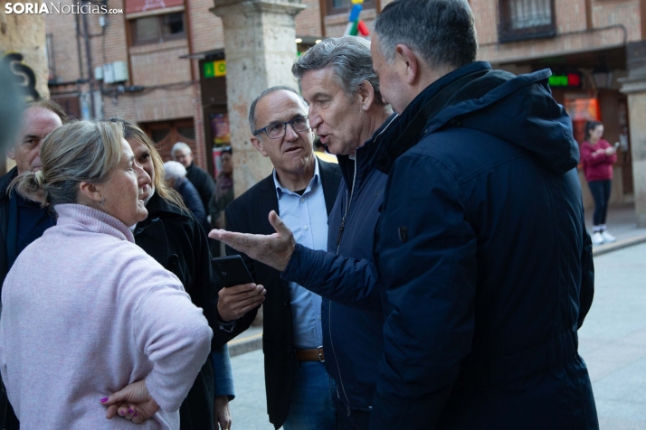 Alberto Núñez Feijóo en El Burgo de Osma