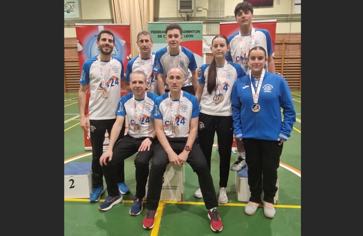 Medallas del bádminton soriano en el Campeonato de Castilla y León