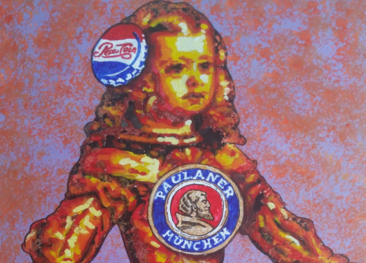 Paisajes o un Cristo fanático de los Rolling en la nueva exposición de Quike Bastida y César Pérez