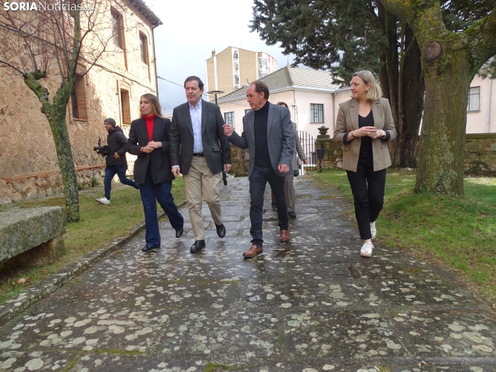 Una imagen del mitin hoy en Soria. /SN