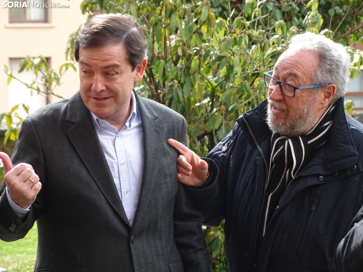 Una imagen del mitin hoy en Soria. /SN