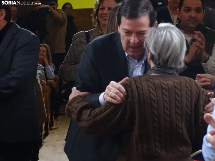 Una imagen del mitin hoy en Soria. /SN