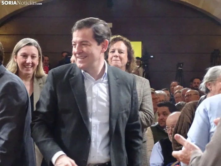 Una imagen del mitin hoy en Soria. /SN