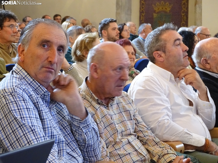 Una imagen del mitin hoy en Soria. /SN