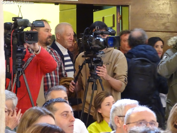Una imagen del mitin hoy en Soria. /SN