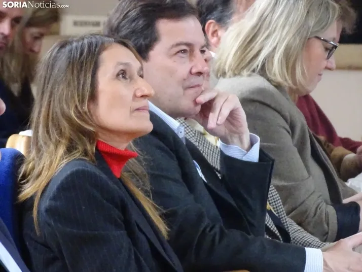 Una imagen del mitin hoy en Soria. /SN