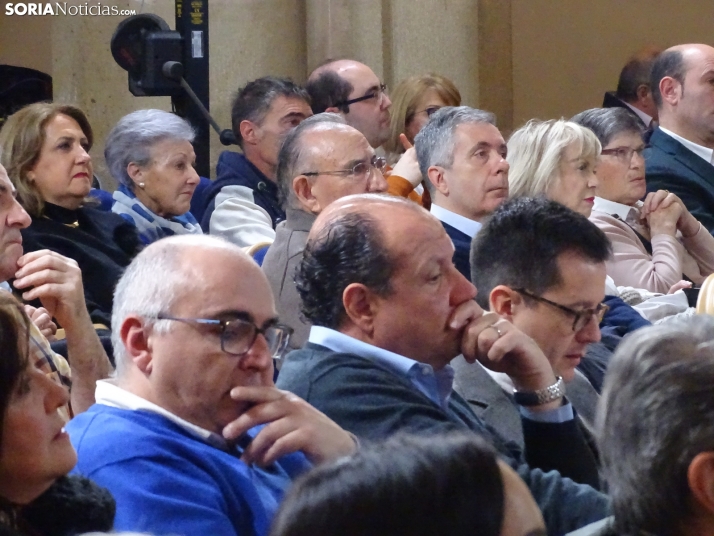 Una imagen del mitin hoy en Soria. /SN