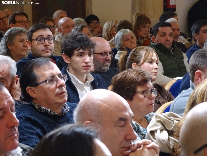 Una imagen del mitin hoy en Soria. /SN