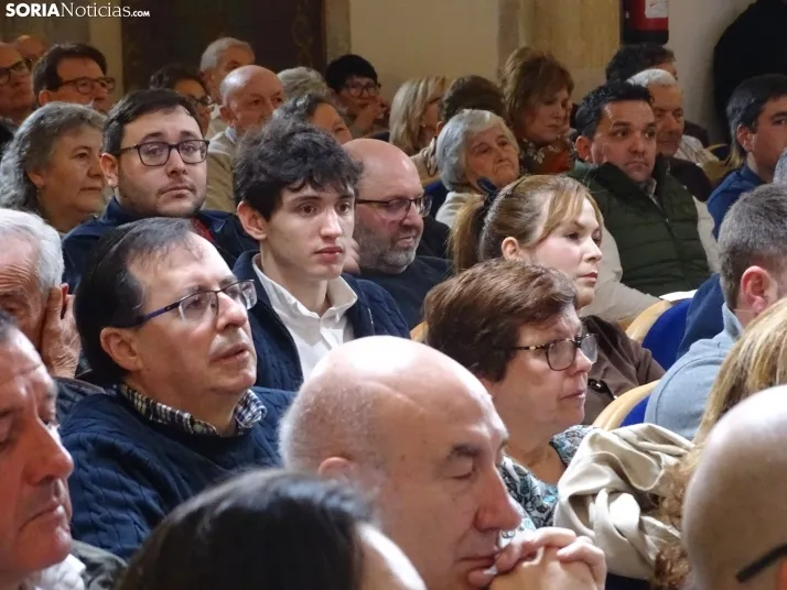 Una imagen del mitin hoy en Soria. /SN
