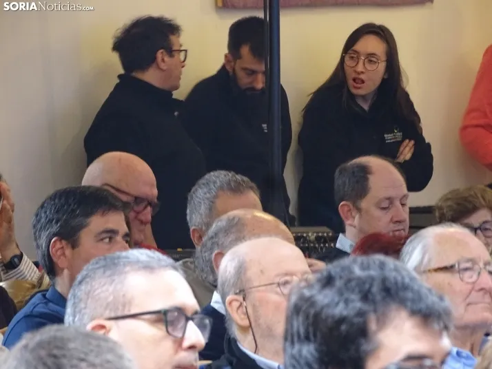 Una imagen del mitin hoy en Soria. /SN
