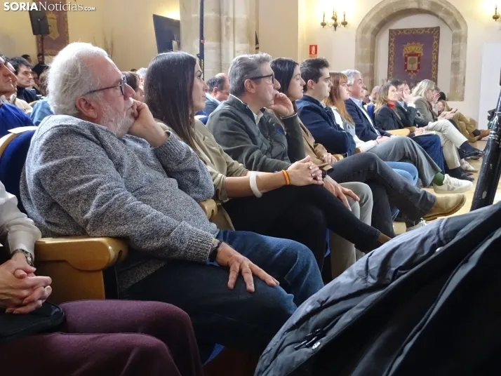 Una imagen del mitin hoy en Soria. /SN