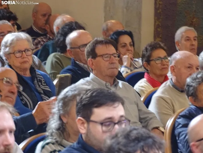 Una imagen del mitin hoy en Soria. /SN