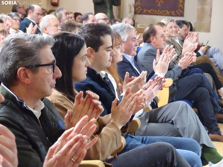 Una imagen del mitin hoy en Soria. /SN