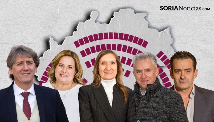 Estos son los 5 procuradores que ha elegido la provincia de Soria para representarla en las Cortes