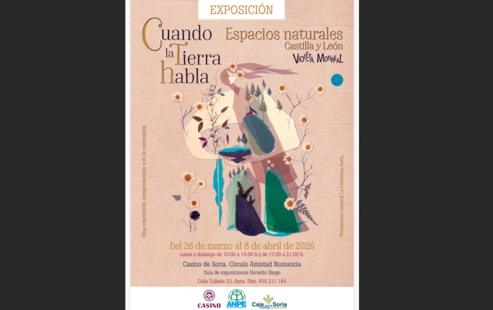 Exposición Cuando la tierra habla de Violeta Monreal en Soria