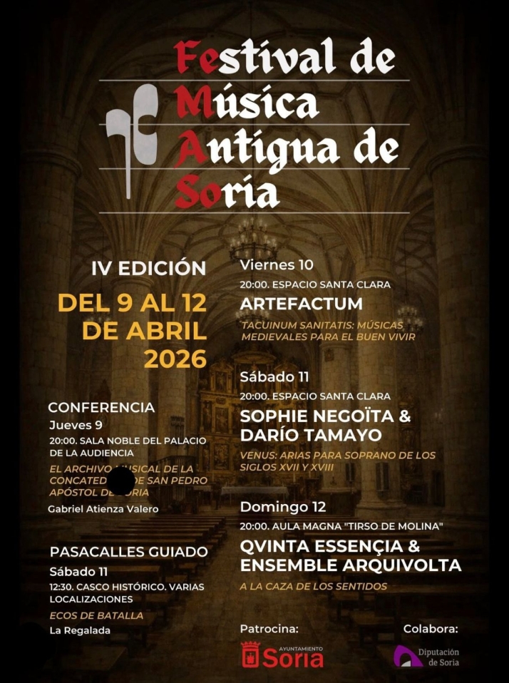 Soria vuelve a brillar con ecos del pasado en la IV edición del Festival de Música Antigua