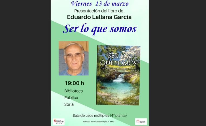 Eduardo Lallana presenta su libro Ser lo que somos en Soria