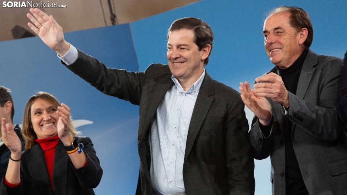 Mañueco en Soria: Carlos Martínez es un candidato sanchista de segunda mano