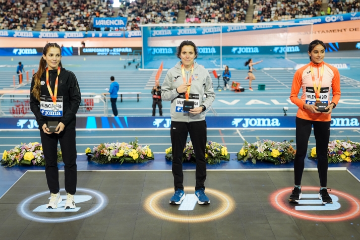 Podio 1.500 femenino. /Fetacyl