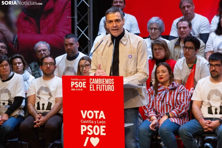 Pedro Sánchez en Soria