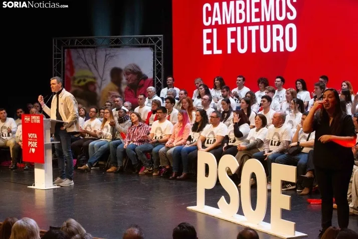 Pedro Sánchez en Soria