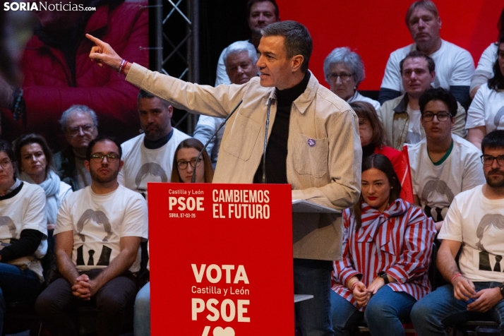 Pedro Sánchez en Soria