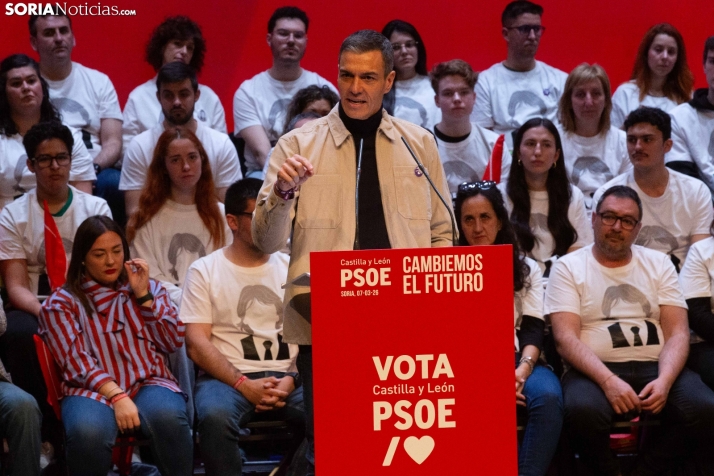 Pedro Sánchez en Soria