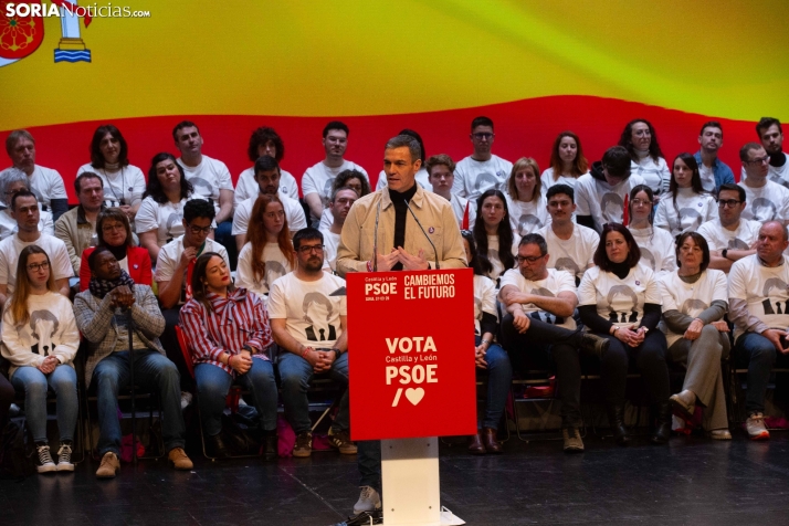 Pedro Sánchez en Soria