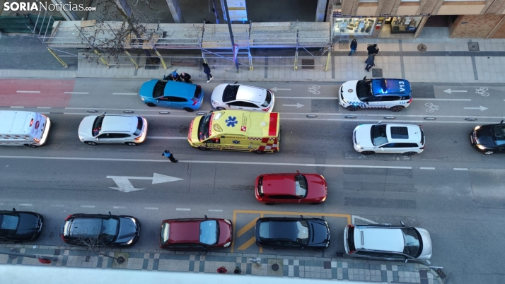 Accidente de tráfico en la avenida de Valladolid tras una colisión por alcance