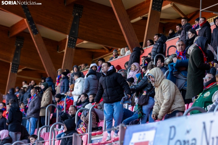 GALERÍA | Los Pajaritos explotan tras el último empate del Numancia