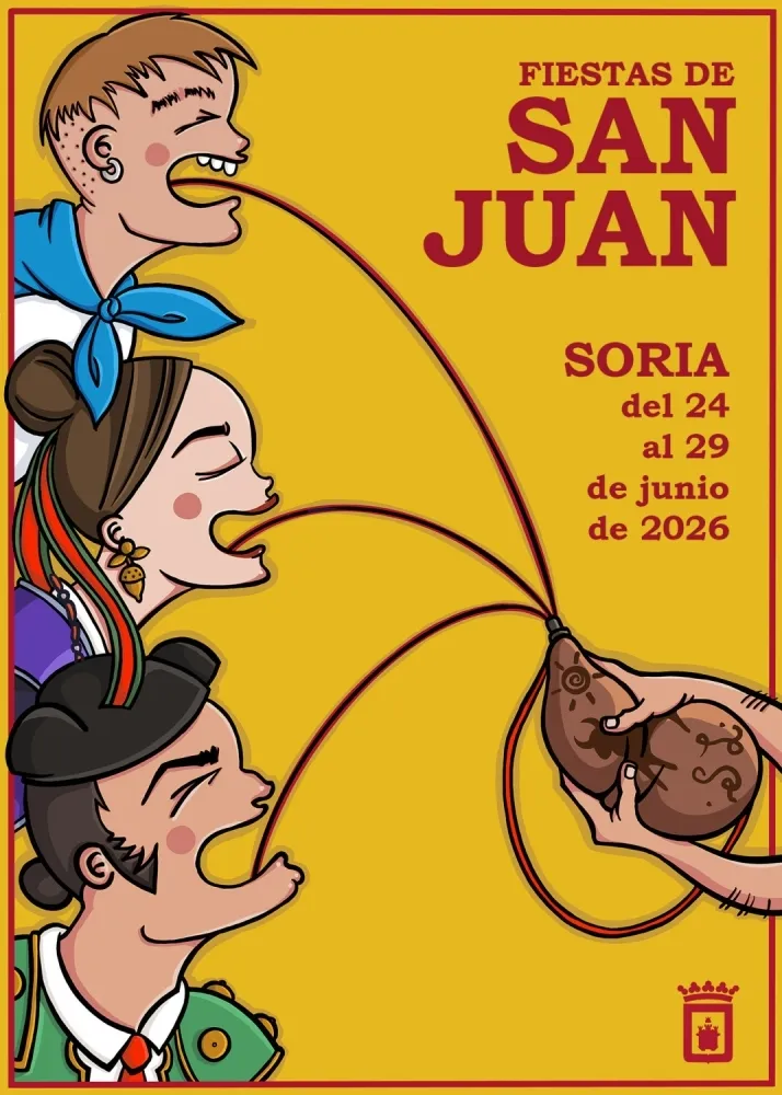 Los detalles m&aacute;s surrealistas de los carteles de San Juan: Del pa&ntilde;uelo rojo de Pamplona, al samur&aacute;i negro o el pastor del bel&eacute;n | Imagen 5