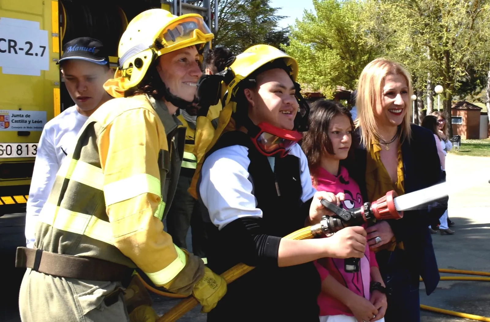 Foto 2 - La prevenci&oacute;n de incendios llega a la educaci&oacute;n especial