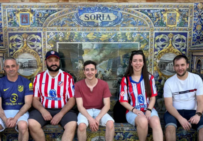 El aficionado colchonero que se hizo 2230 kilómetros para ver la final de la Copa del Rey en Sevilla