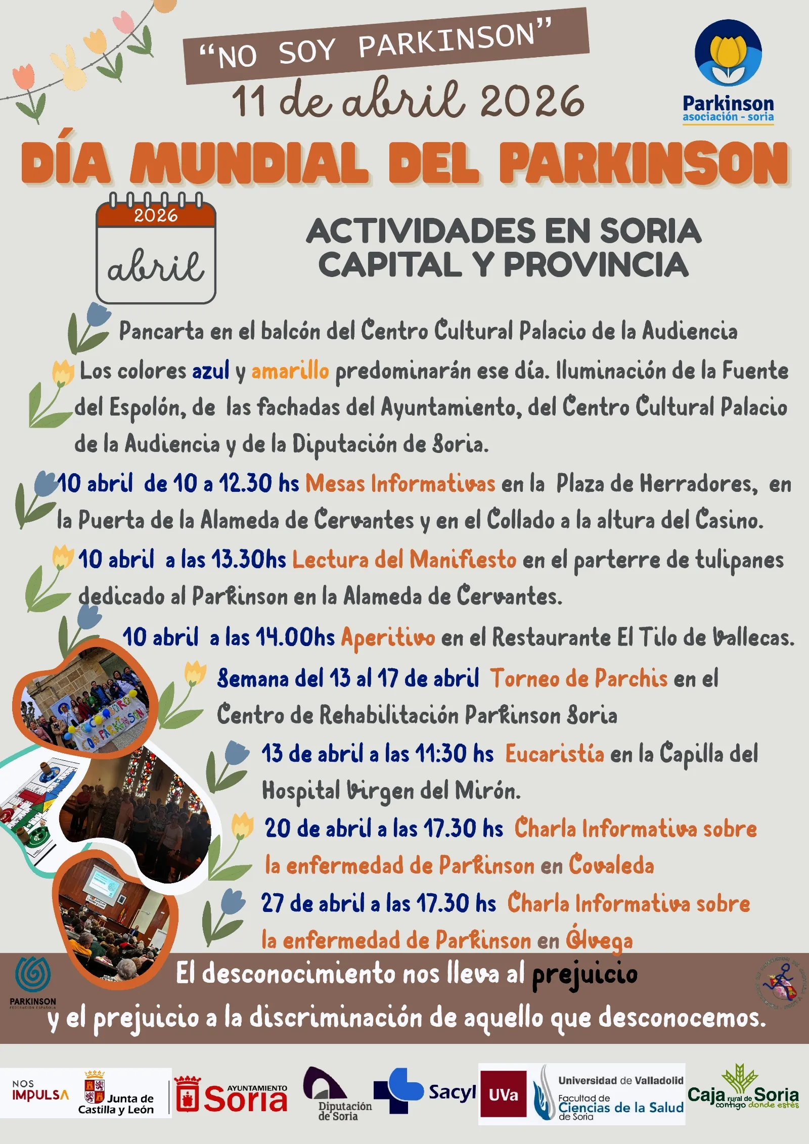 Foto 2 - La Asociaci&oacute;n Parkinson Soria reivindica mayor empat&iacute;a y recursos en el D&iacute;a Mundial de la enfermedad