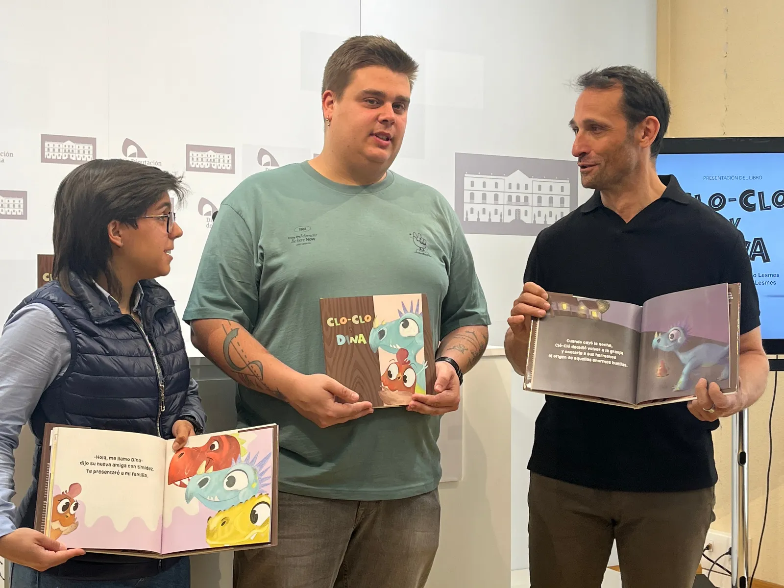 Llega a Soria ‘Clo-clo y Dina’, un cuento infantil que acerca la historia de los dinosaurios a los más pequeños