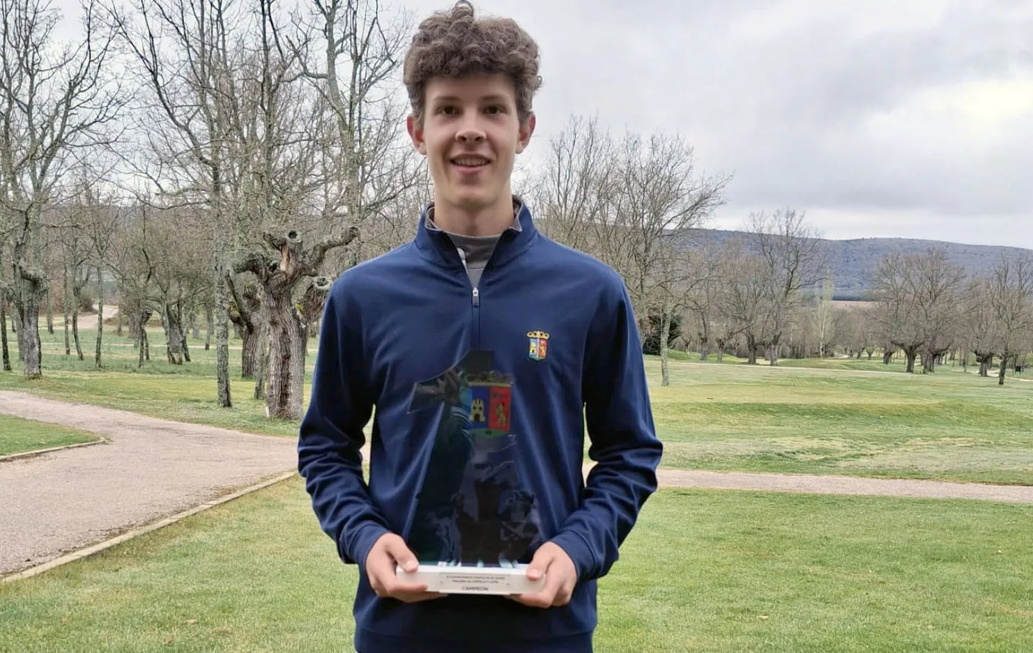 Miguel López, con el equipo de Castilla y León en el Nacional Interautonómico sub 18 de Segunda División 