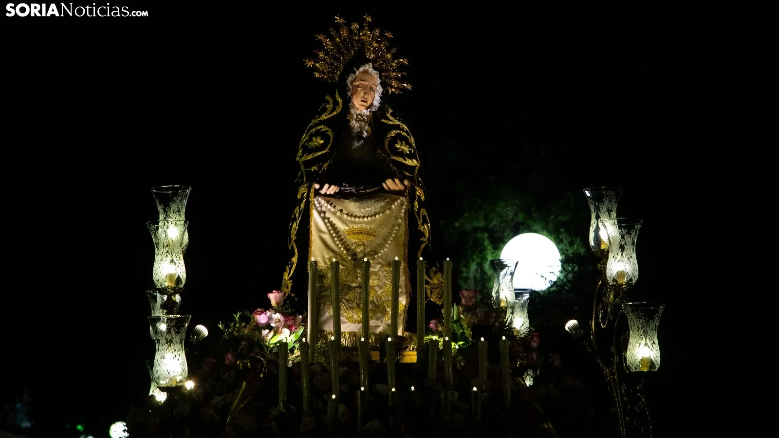 GALERÍA | Soria acompaña a la Virgen de la Soledad en el Jueves Santo