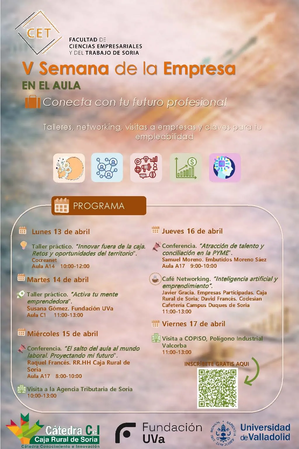 Foto 2 - De la teor&iacute;a a la pr&aacute;ctica: Soria acoge la quinta Semana de la Empresa en el Aula