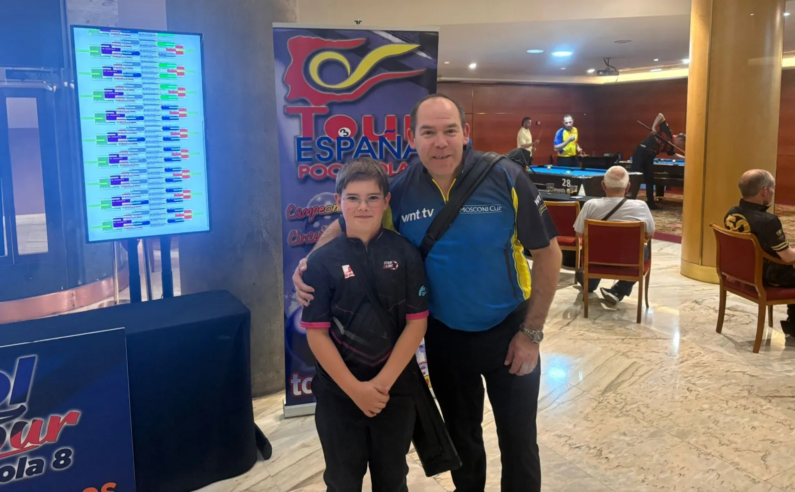 Iñaki Pardo roza la fase final del PoolTour de Zaragoza en el debut del jovencísimo Marcos López