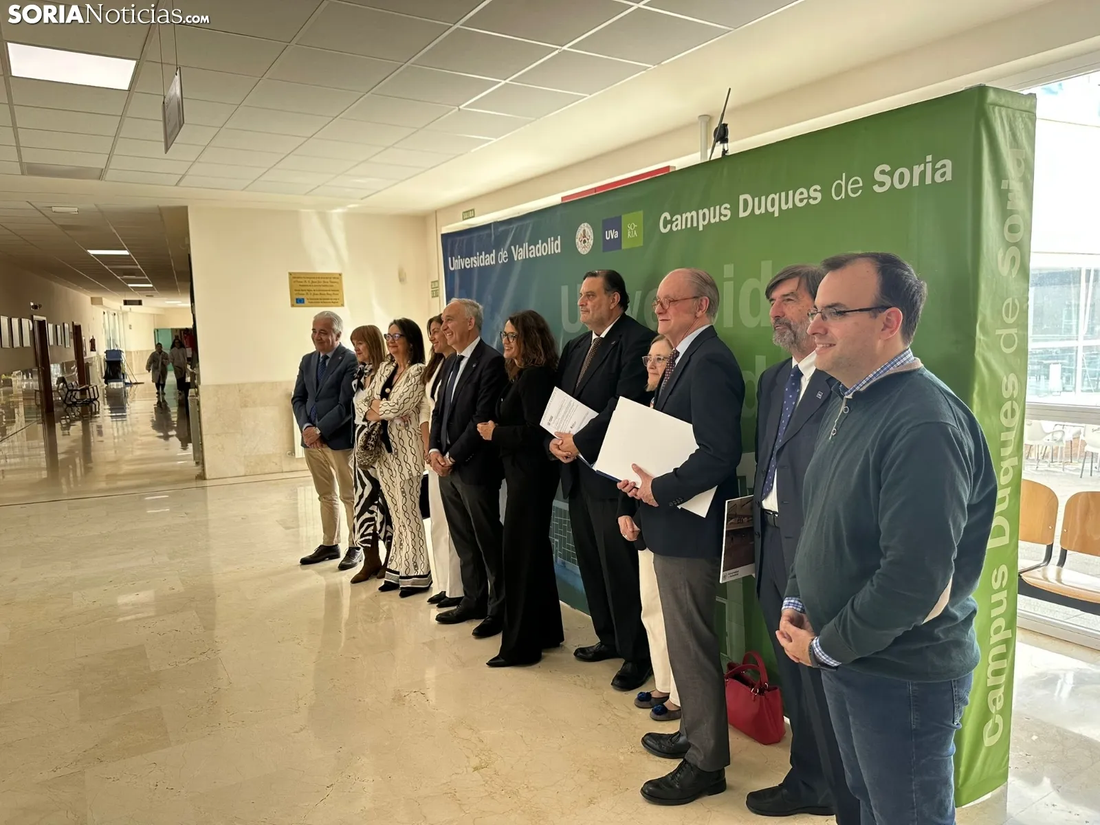 Foto 2 - Antonio Largo visita, posiblemente por &uacute;ltima vez como rector, el Campus Duques de Soria: "Tengo corazoncito soriano"