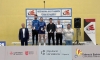 Corchón (2ª dcha.) en el podio valenciano. 