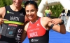 Marina Muñoz tras una prueba. 