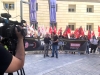 Concentración de UGT y CCOO, hoy, en el Día Mundial de la Seguridad y la Salud en el Trabajo.